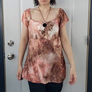 Y2K Party Top with‎ Halter Detail